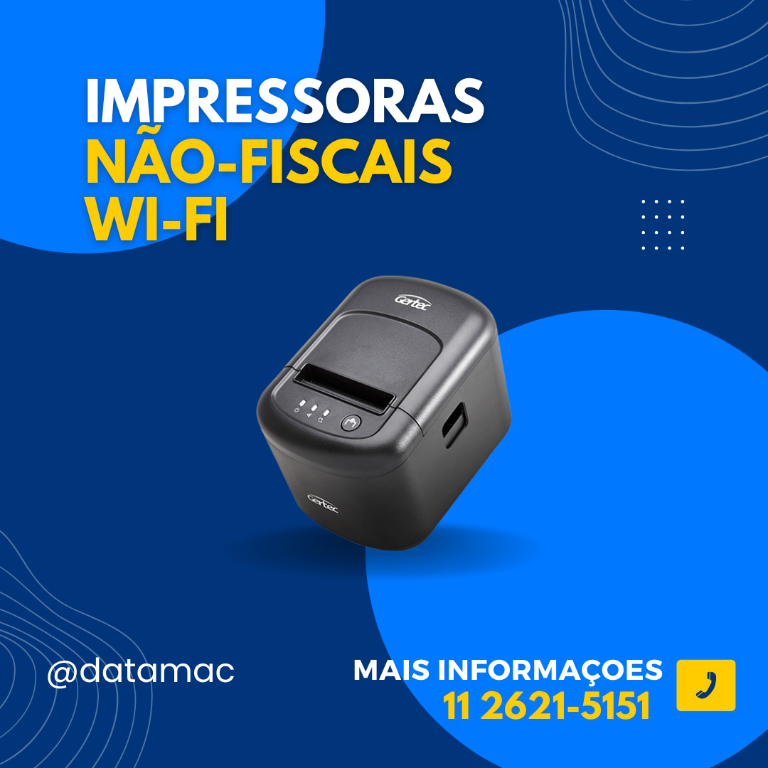 Imagem da Impressora Térmica Não-Fiscal Wi-fi para automação comercial.