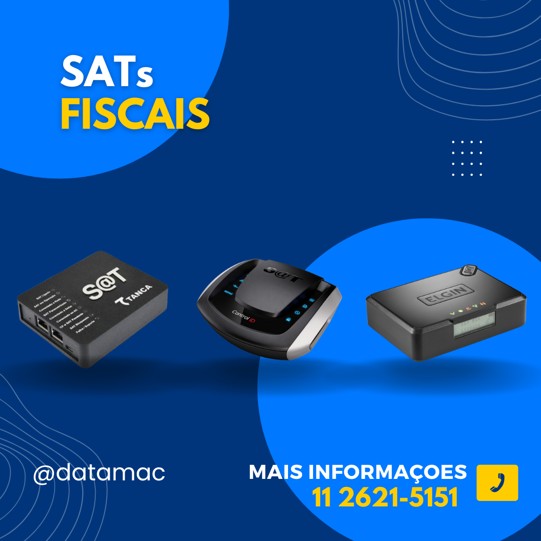 Imagem do equipamento SAT Fiscal para automação comercial.