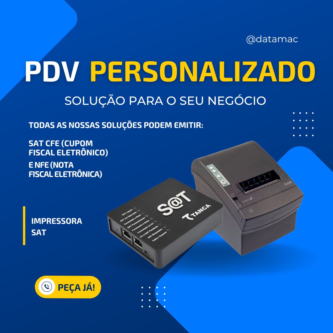 Imagem de PDV Personalizado, que a empresa Datamac Automação Comercial oferece para o seu négocio.